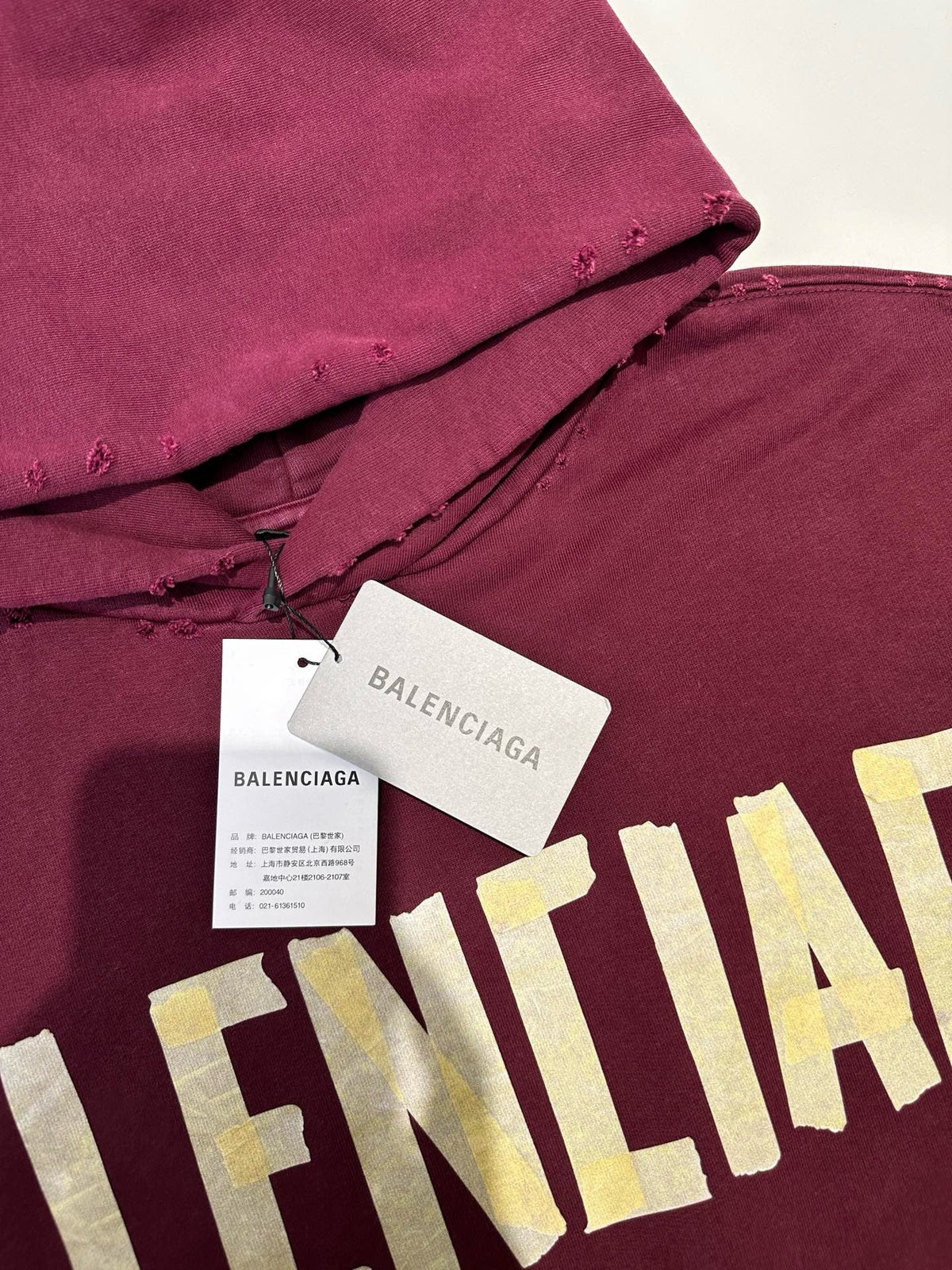 Marineblauer Baumwoll-Pullover mit kräftigem Text - Herren
