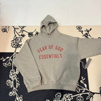 Pinker Baumwoll-Pullover mit Brustaufdruck – Herren