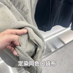 Pflanzenasche Schwarzer Kapuzenpullover – Herren