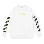 Grünes Graffiti-Pfeil-Sweatshirt – Herren