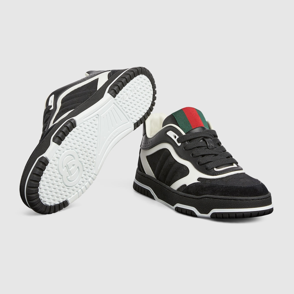 Women's Re-Web Canvas Sneaker – black Original canvas Women's Black suede trim Black leather trim Script – LUX VERSE Luxury Designer Fashion Outlet
