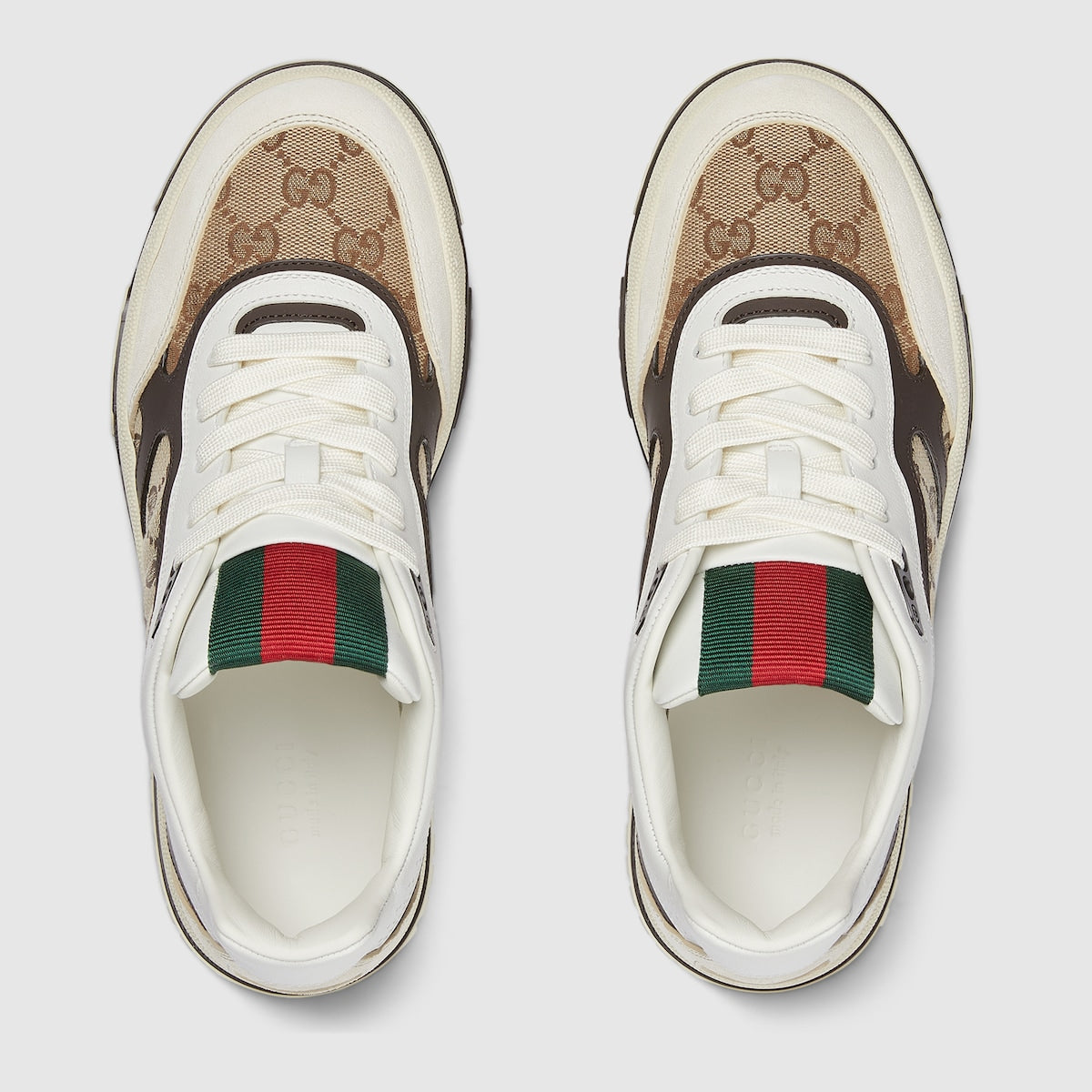 Re-Web sneaker – this pair is crafted from the iconic Original canvas and white leather – LUX VERSE Luxury Designer Fashion Outlet