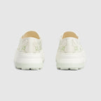 Women's Tennis 1977 rhombi sneaker – here, the pattern defines this pair of Tennis 1977 sneakers presented in ivory GG – LUX VERSE Luxury Designer Fashion Outlet