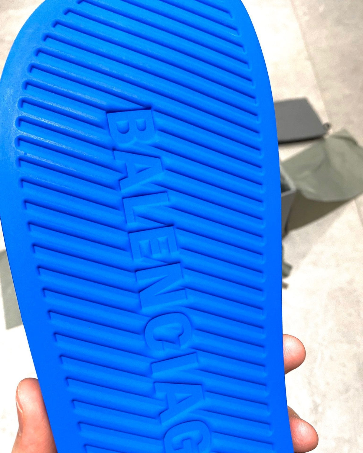 Blue with Black Logo Slides