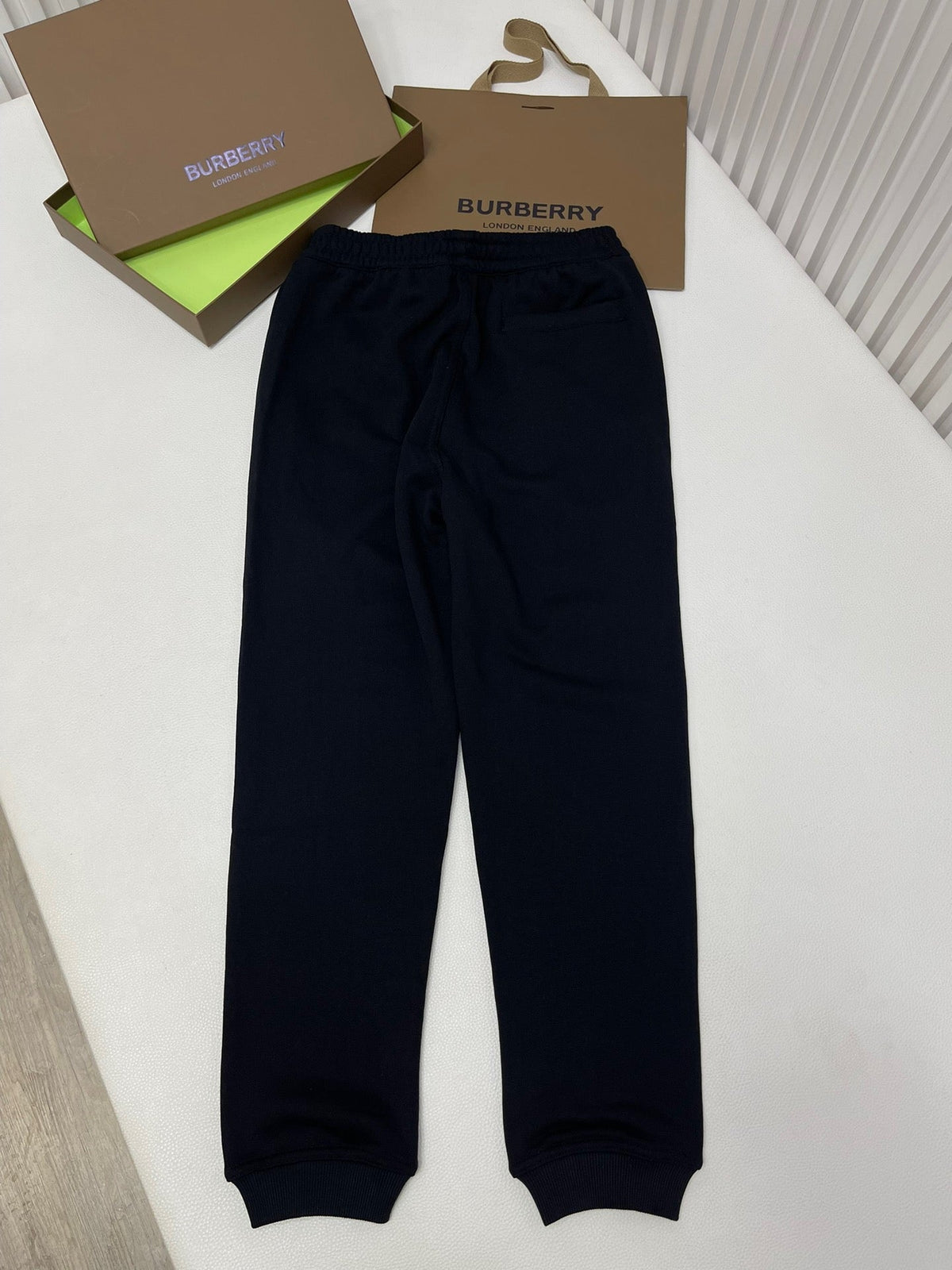 Marineblaue Jogginghose mit Monogramm aus Baumwolle – Herren