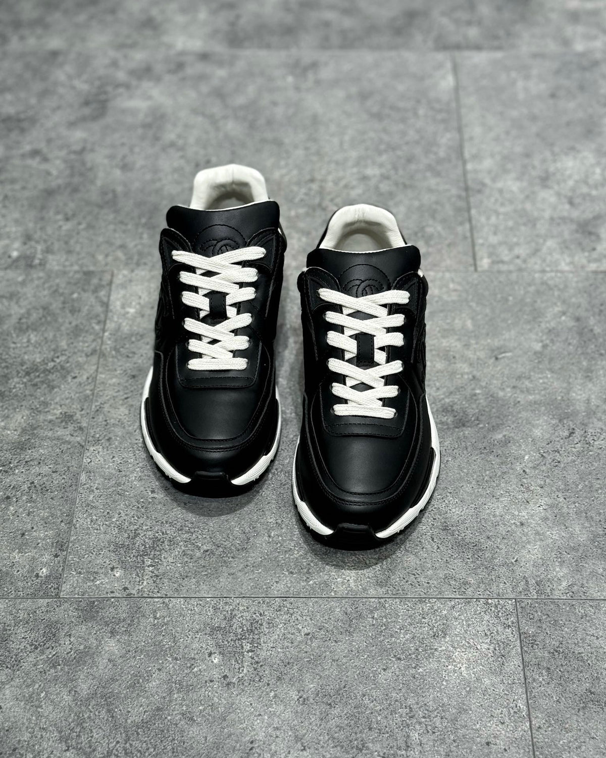 White Mesh Colourblock Chunky - Women's