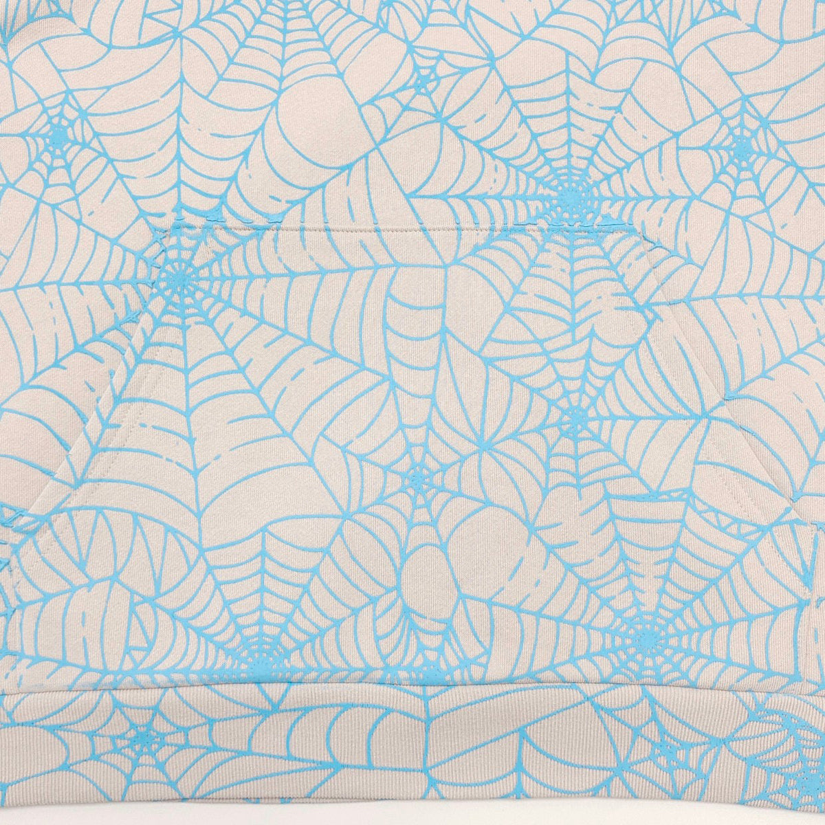 White Cotton Web Print Pullover - Men's