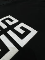 Navy Cotton Logo Pullover - Men's