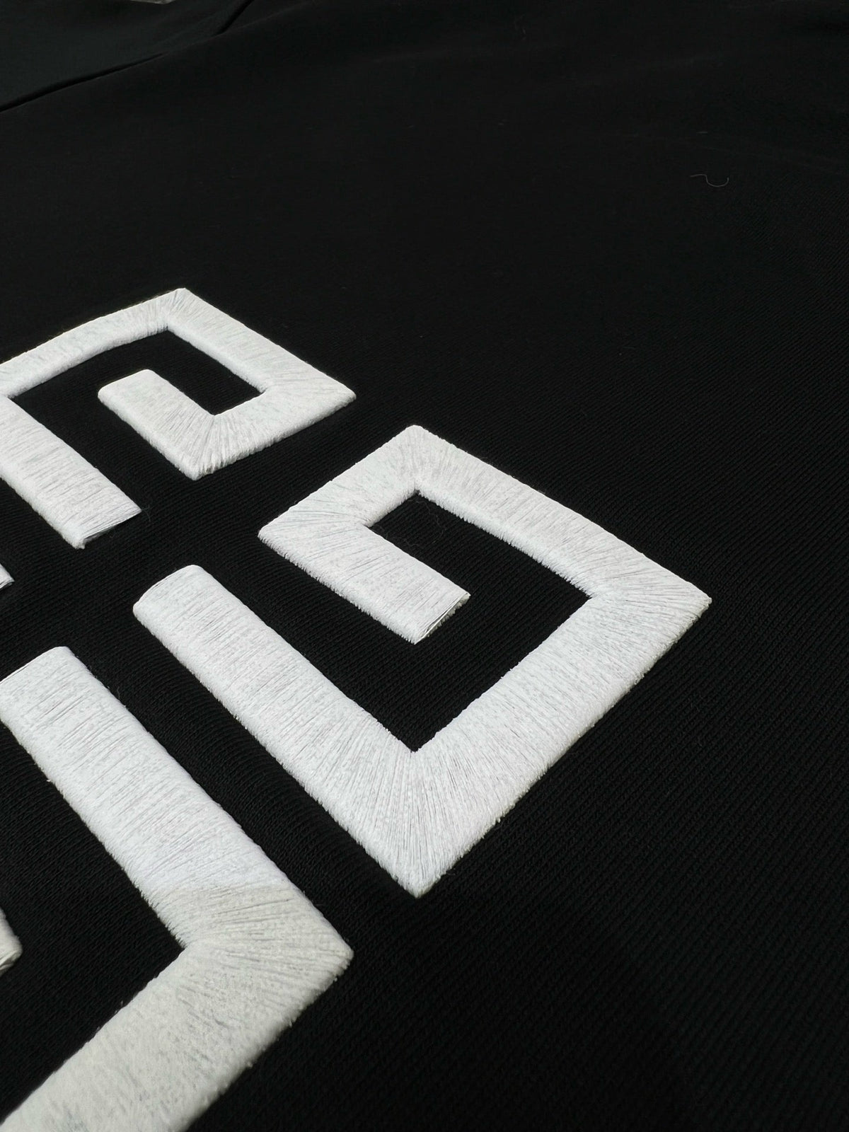 Navy Cotton Logo Pullover - Men's