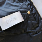 Dunkelblaue und schwarze Pufferjacke – Herren