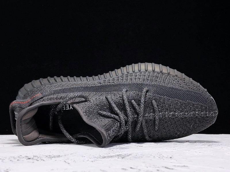 Yeezy 350 V2 Reflective Black Sneakers