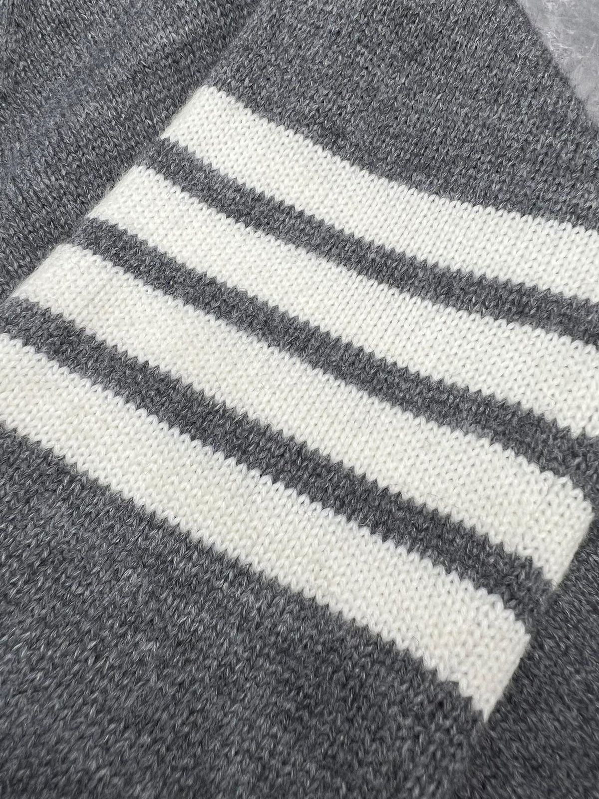 4-Bar Cardigan Navy Knit - Men's