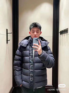 Schwarze Steppjacke - Herren