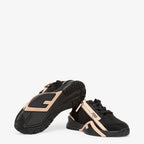 Flow Sneakers Nylon Black – made of nylon, suede and LYCRA® in black – LUX VERSE Luxury Designer Fashion Outlet