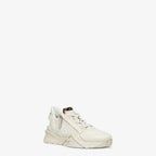 Flow Sneakers White – flow sneakers with adjustable elastic laces and side zipper closure – LUX VERSE Luxury Designer Fashion Outlet