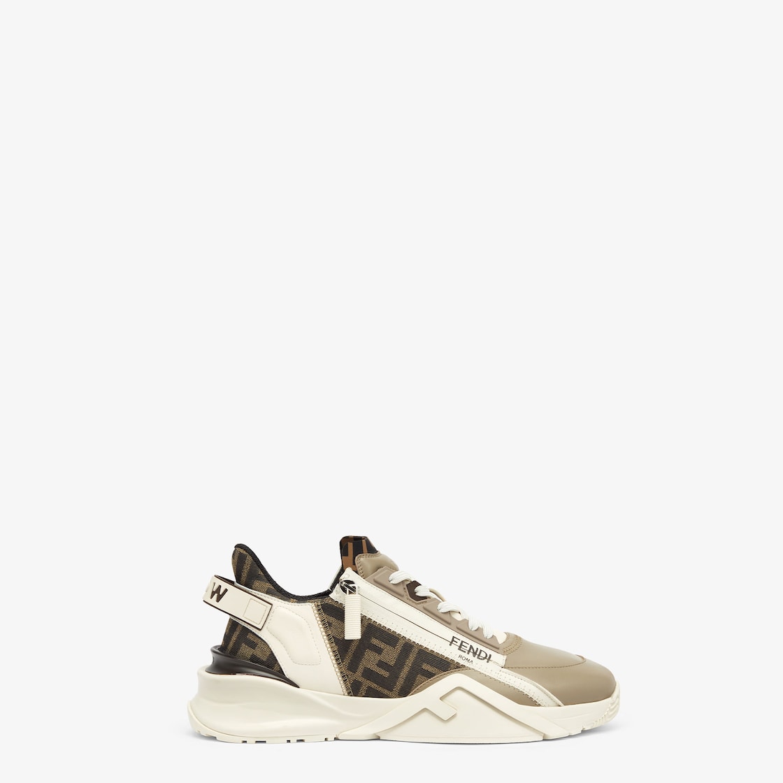 Flow Sneakers Beige – made of beige leather – LUX VERSE Luxury Designer Fashion Outlet