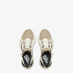 Flow Sneakers Beige – made of beige leather – LUX VERSE Luxury Designer Fashion Outlet