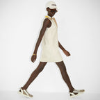 Flow Sneakers Beige – branded with pattern on the tongue and rubber tab with embossed logo on the back – LUX VERSE Luxury Designer Fashion Outlet