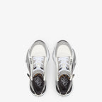 Flow Sneakers – customized with pattern on the tongue and rubber tab with embossed logo on the back – LUX VERSE Luxury Designer Fashion Outlet