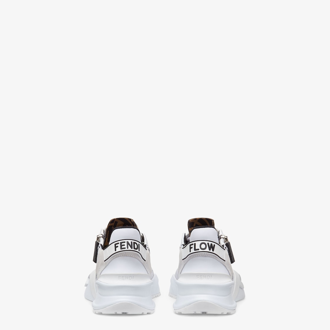 Flow Sneakers Nylon White – flow sneakers with adjustable elastic laces and side zipper closure – LUX VERSE Luxury Designer Fashion Outlet