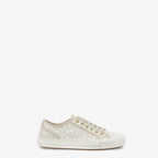 Domino Sneakers White – domino sneakers with rubber cupsoles – LUX VERSE Luxury Designer Fashion Outlet