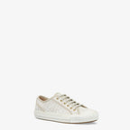 Domino Sneakers White – domino sneakers with rubber cupsoles – LUX VERSE Luxury Designer Fashion Outlet