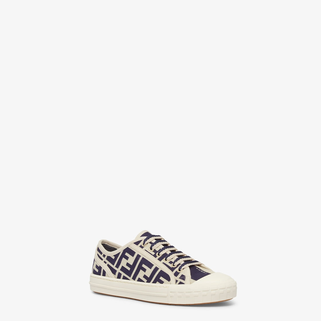 Domino Sneakers Blue Canvas – domino sneakers with rubber cupsoles – LUX VERSE Luxury Designer Fashion Outlet