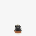 Low Top sneaker Black – strap with lettering – LUX VERSE Luxury Designer Fashion Outlet