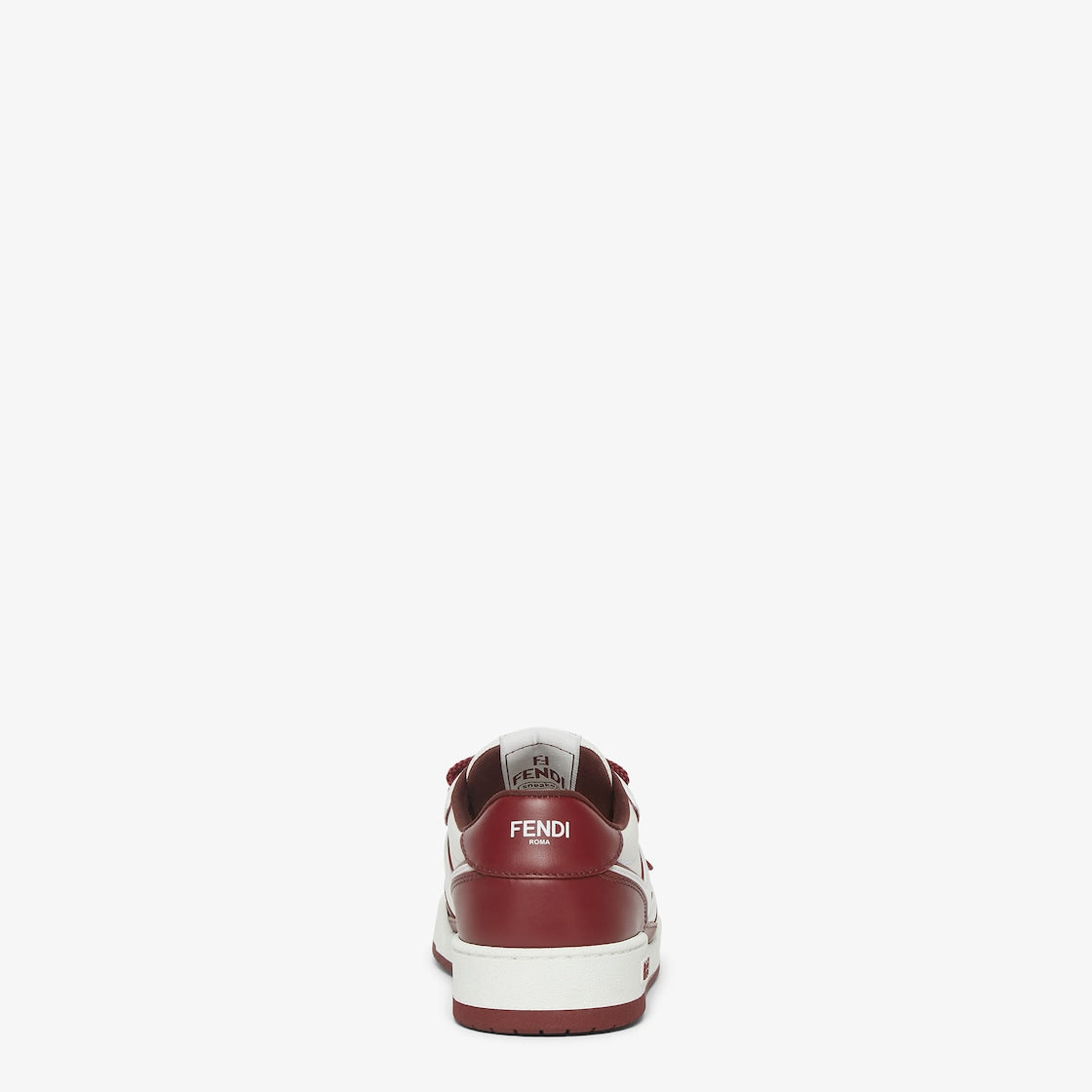 Lace-up sneaker Burgundy – strap with lettering – LUX VERSE Luxury Designer Fashion Outlet