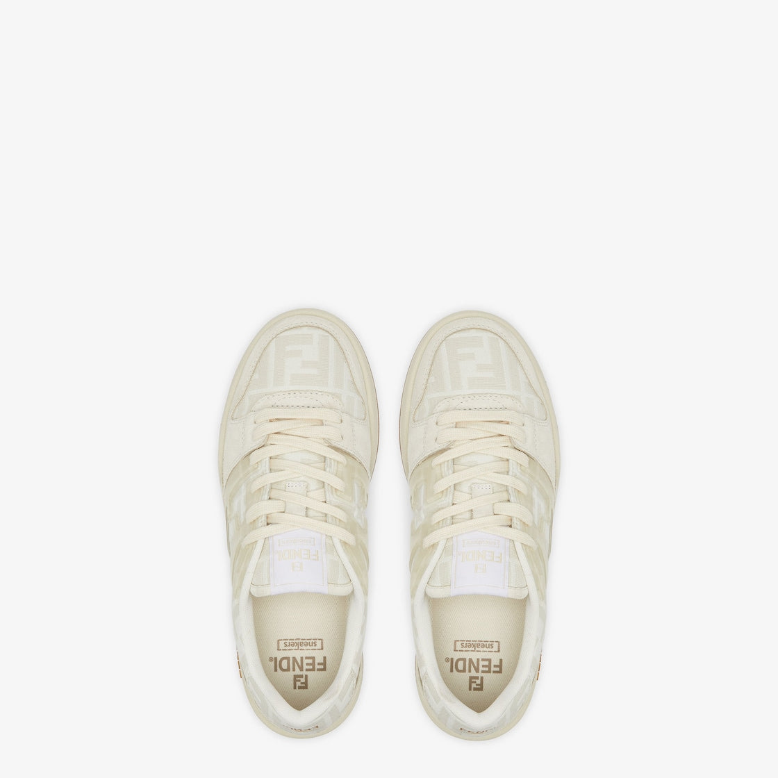 Low Top Canvas Sneaker White – made of an ivory and dove gray jacquard fabric with white suede details and part – LUX VERSE Luxury Designer Fashion Outlet