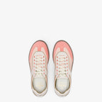 Flair Sneaker – made of pastel pink leather with three different types of textures – LUX VERSE Luxury Designer Fashion Outlet