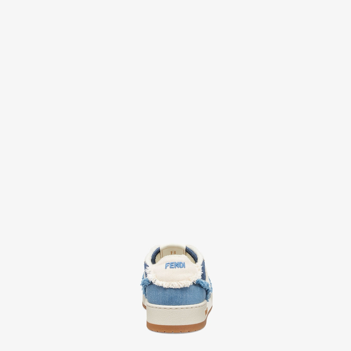 Low Top sneaker Blue Denim – white denim appliqué – LUX VERSE Luxury Designer Fashion Outlet