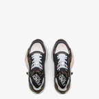 Flow Sneakers Black – customized with pattern on the tongue and rubber tab with embossed logo on the back – LUX VERSE Luxury Designer Fashion Outlet
