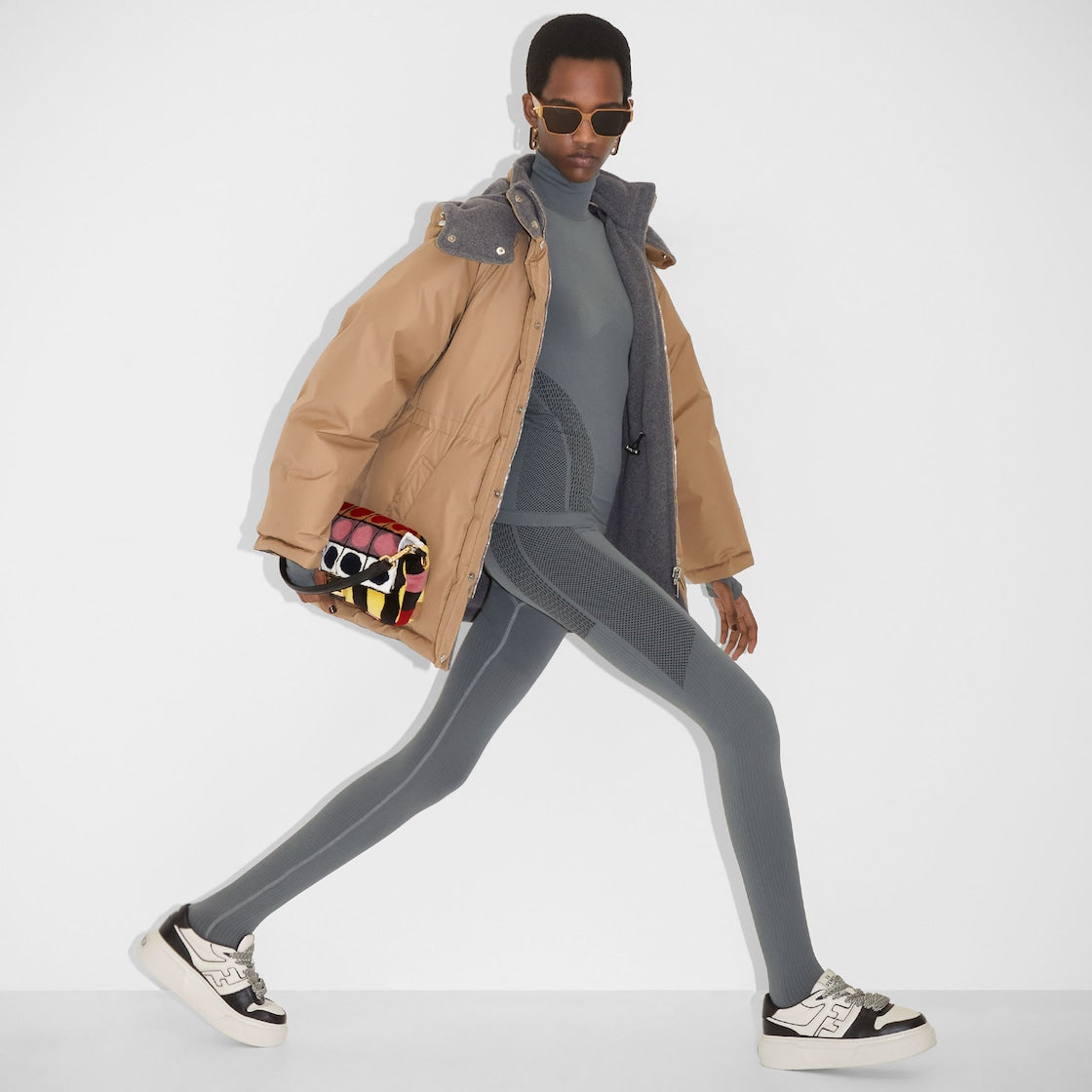 Lace-up sneaker Black – made of black leather with white leather inserts – LUX VERSE Luxury Designer Fashion Outlet
