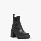 Domino – domino biker boots with round toes and elastic inserts at the sides – LUX VERSE Luxury Designer Fashion Outlet