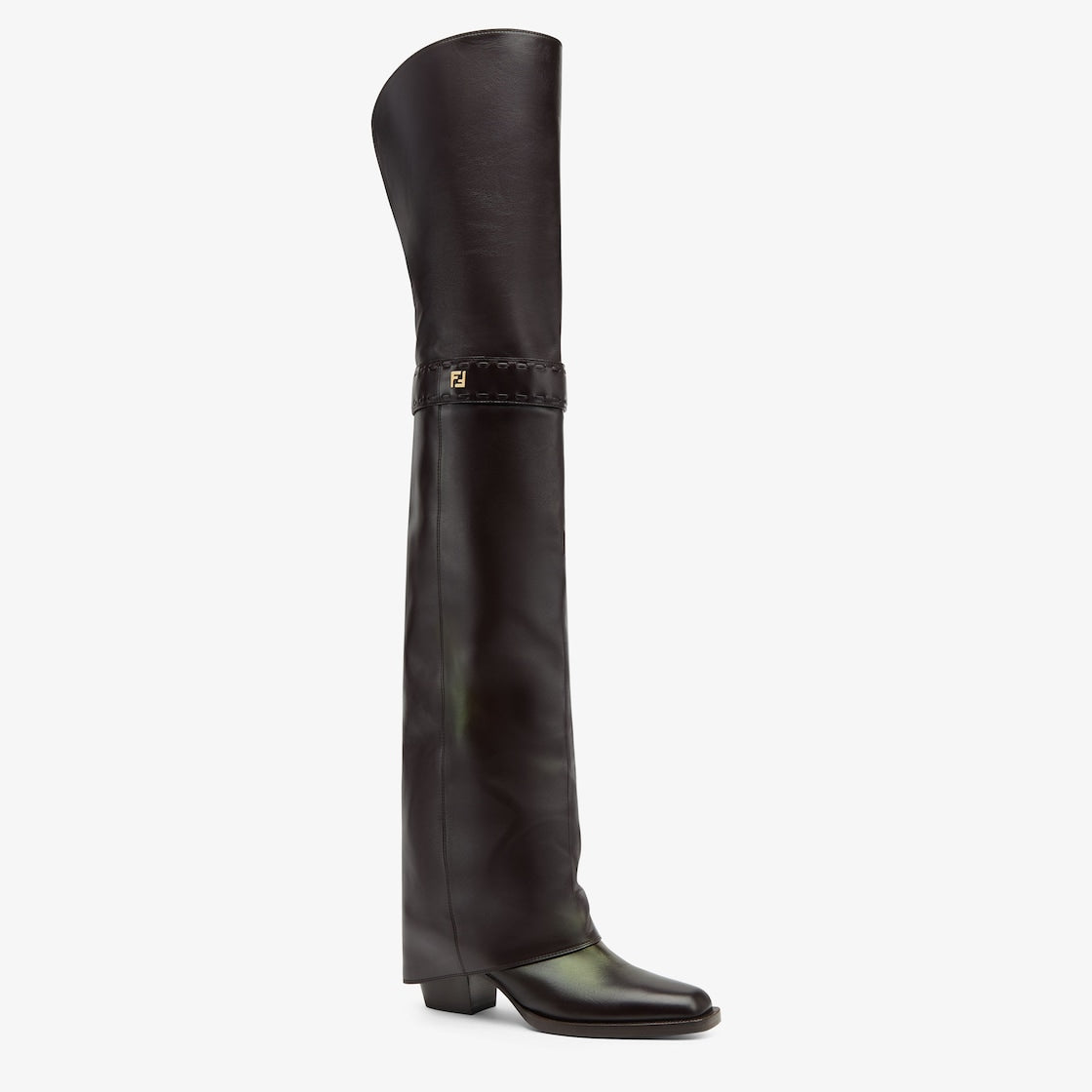 Square Toe Boots Burgundy – thigh-high boots with square toe and tubular leg – LUX VERSE Luxury Designer Fashion Outlet