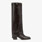 Square Toe Boots Burgundy Leather – handmade in shiny, burgundy leather – LUX VERSE Luxury Designer Fashion Outlet