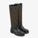 Round Toe Filo Boots – made of black leather – LUX VERSE Luxury Designer Fashion Outlet