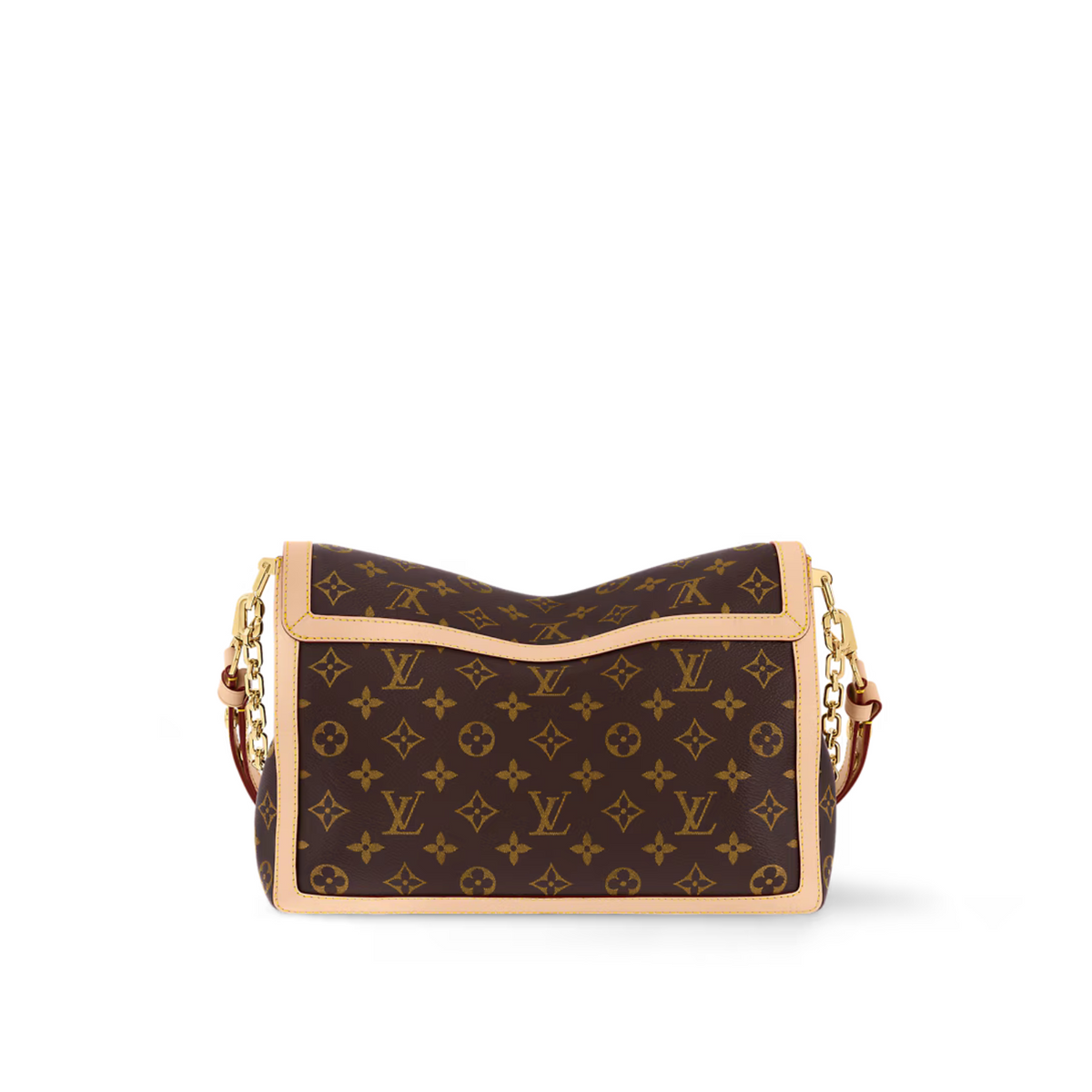 Dauphine Soft GM – monogram coated canvas Cowhide-leather trim Microfiber lining Gold-color hardware – LUX VERSE Luxury Designer Fashion Outlet