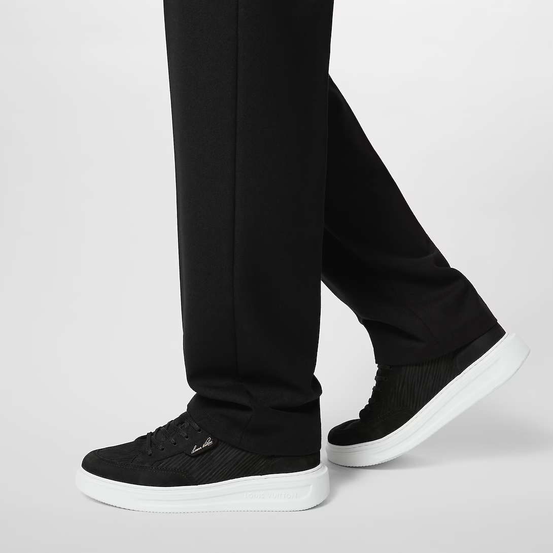 Beverly Hills Nubuck Leather Sneaker – this model is notable for its chunky, yet extremely lightweight, rubber outsole, – LUX VERSE Luxury Designer Fashion Outlet