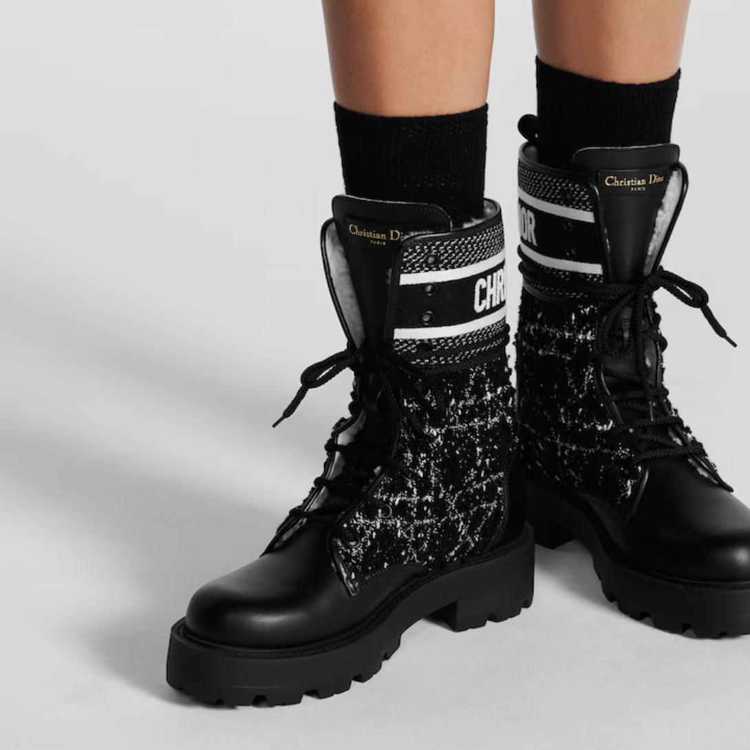 D-Major Ankle Boot – the D-Major ankle boot reframes military inspiration with elements of House couture – LUX VERSE Luxury Designer Fashion Outlet
