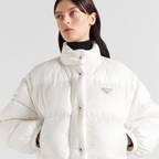 Re-Nylon cropped convertible down jacket – made of Re-Nylon, the innovative and iconic regenerated nylon fabric produced – LUX VERSE Luxury Designer Fashion Outlet