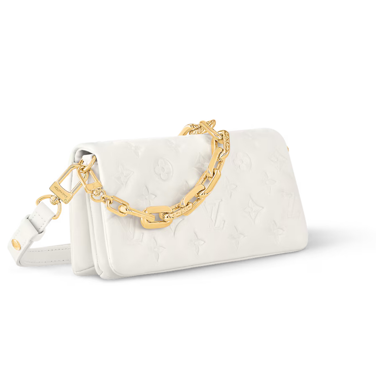 Pochette Coussin Soft Lambskin – it has an adjustable, removable shoulder strap, as well as the signature chunky – LUX VERSE Luxury Designer Fashion Outlet