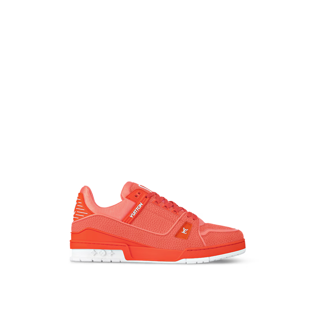 Trainer Leather Sneaker – this colorful interpretation of the Trainer sneaker comes in grained calf leather – LUX VERSE Luxury Designer Fashion Outlet