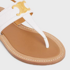 LYMPIA TRIOMPHE THONG in CALFSKIN – cOVERED INSOLERUBBER OUTSOLE WITH FOAM INSERT AND A LEATHER WELT – LUX VERSE Luxury Designer Fashion Outlet
