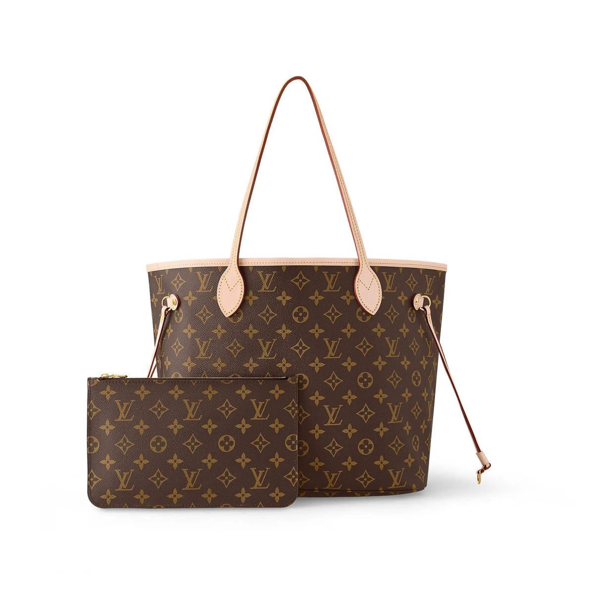 Neverfull MM – made from supple Monogram canvas with natural cowhide trim, it is roomy yet not – LUX VERSE Luxury Designer Fashion Outlet