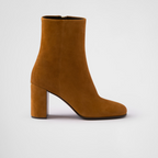 Suede Leather booties – the sleek, refined design of these booties is emphasized by the soft touch of suede – LUX VERSE Luxury Designer Fashion Outlet