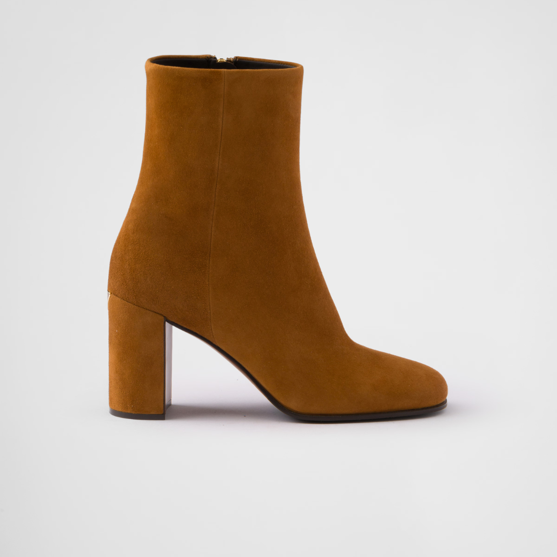 Suede Leather booties – the sleek, refined design of these booties is emphasized by the soft touch of suede – LUX VERSE Luxury Designer Fashion Outlet