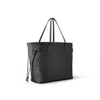 Neverfull MM Black Imbosed Leather – the essential Neverfull MM tote now comes in embossed Monogram Empreinte leather – LUX VERSE Luxury Designer Fashion Outlet