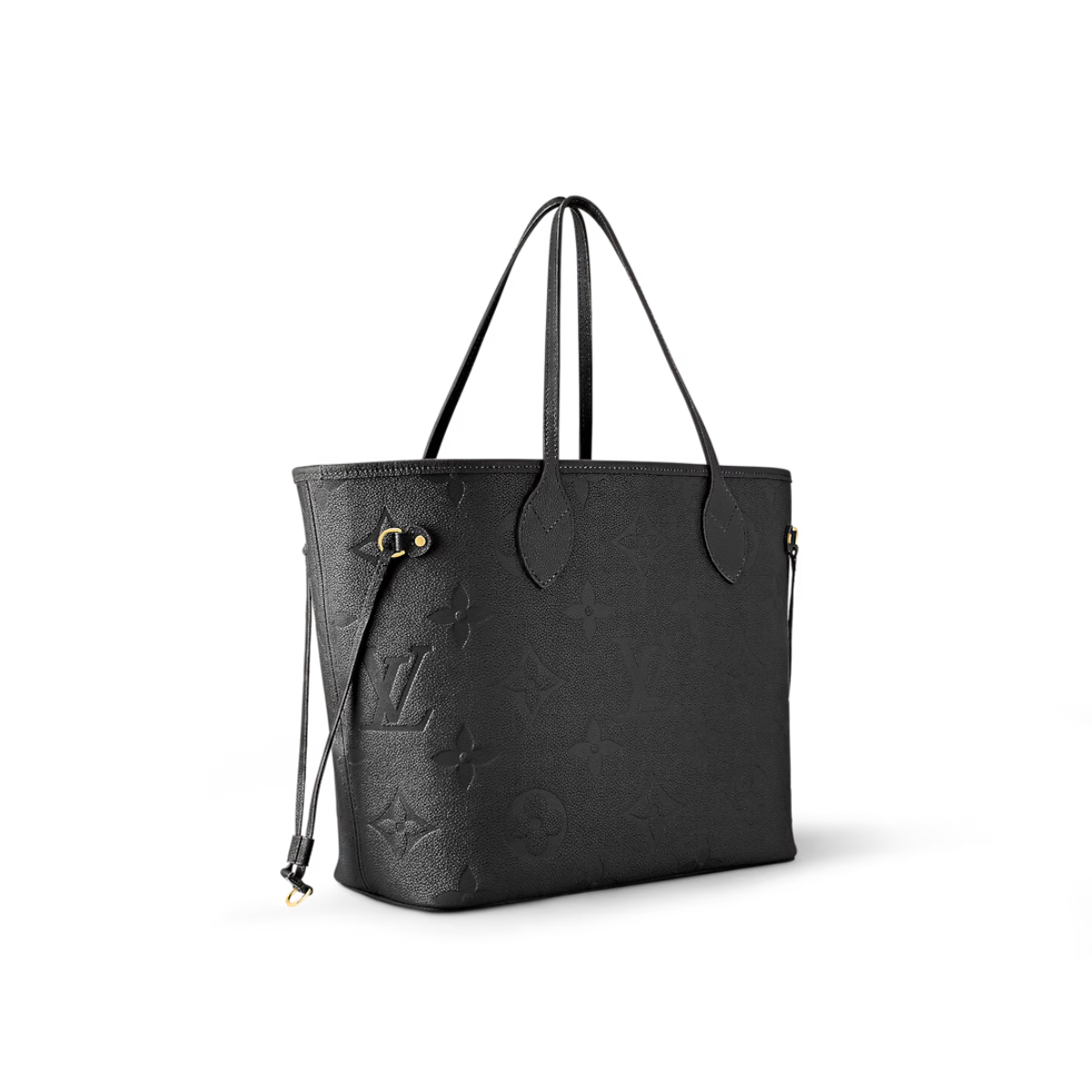 Neverfull MM Black Imbosed Leather – the essential Neverfull MM tote now comes in embossed Monogram Empreinte leather – LUX VERSE Luxury Designer Fashion Outlet